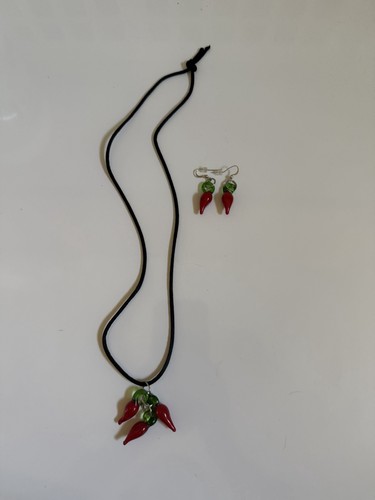 Glass red chili - red,