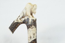 Bison Stag Carved Stag Horn