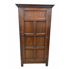Antique Oak Hall Robe Cupboard