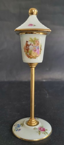 Limoges porcelain gas lamp - porcelain, lamp.