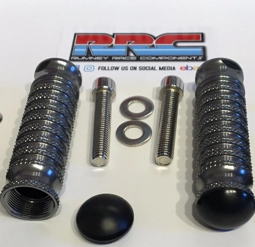 High grip race alloy footpegs - race,