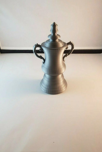 Football trophy silver - football,