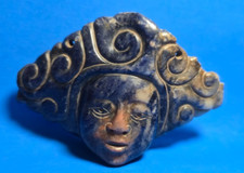 PRE-COLUMBIAN MAYAN BLUE STONE