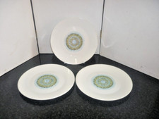 Retro Alfred Meakin Aztec Pattern 3x salad plates 8"