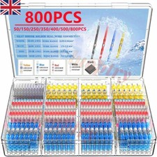 800Pcs Waterproof Solder Seal Sleeve Heat Shrink Butt Wire Connectors Terminals