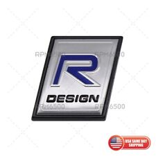 For VOLVO Rear Truck R-design Nameplate 3D Decal Emblem Badge Sport Black