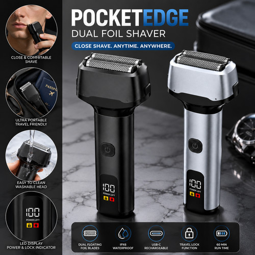 Mens electric foil shaver - mens, wet