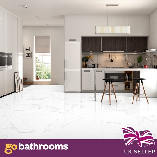 White marble porcelain tile - marble,
