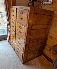 Antique Tiger Oak File Cabinet