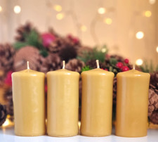 4 x Handmade 100% Pure Beeswax