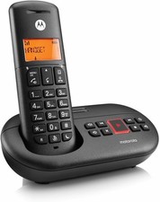 Motorola E211 Cordless Landline House Phone, Home Phone, Answer Machine,