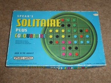1970 Spear's Solitaire plus Colourtaire game - original & complete