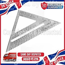 ALUMINIUM 7" SPEED SET SQUARE IMPERIAL ROOFING RAFTER ANGLE MITRE GUIDE TOOL