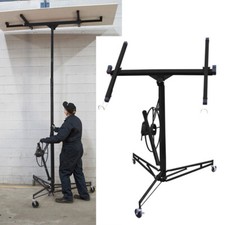 Plasterboard Hoist 11Ft Heavy Duty Wheeled Panel Sheet Drywall Lifter Lift Crane