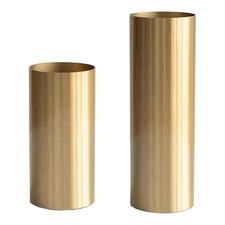 Tall cylinder vase metal - cylinder,