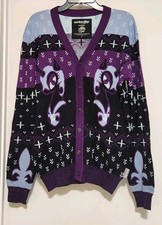 My Little Pony Nightmare Moon 2015 We Love Fine Cardigan Sweater Small Purple
