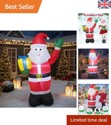 4ft led santa claus inflatable - 4ft,