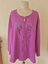 Bob Mackie QVC Zip Front Jacket With Emb/sequined Peacock Size 3X 24/26