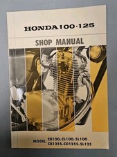 Honda CB CL SL 100 125 125S Shop Manual SL125 CB100 CD125S SL100 OEM Genuine 