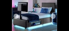 Ava upholstered leather bed - ava,