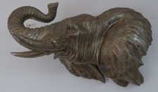 Bronze Effect Elephant Head