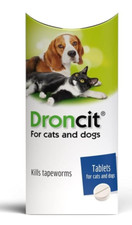 Droncit Dogs Cats Care Tapeworm Worming Tablets Wormer Fast Effective 50mg