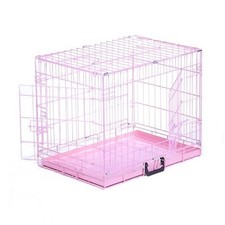 Dog Cage Pink, Blue Puppy