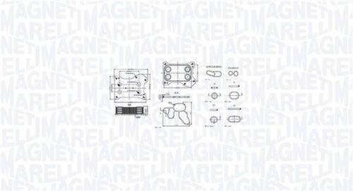 Engine oil cooler for - engine,