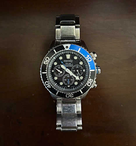 Seiko solar chronograph diver - solar,