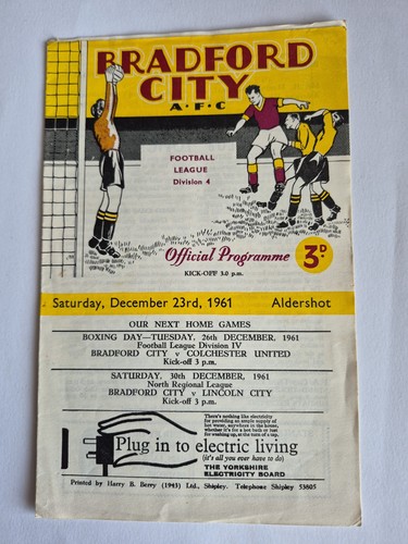 Bradford city aldershot - bradford, v
