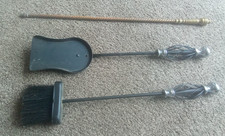 Vintage brass poker and brush shovel not matching