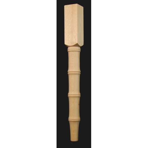 Faux bamboo turned leg - turned,