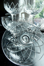 Art Deco PAIR Champagne Coupes