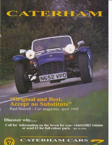 Rare 1996 caterham sports - rare,