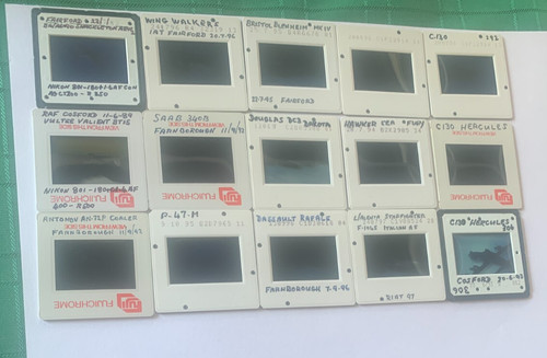 35mm aircraft slides - 15,