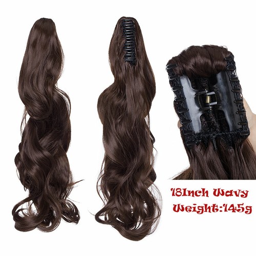 Long wavy ponytail claw - claw, clip