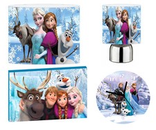 FROZEN elsa anna - 12" Lightshade, Touch Lamp, Wall Art, Wall Clock or Bundle