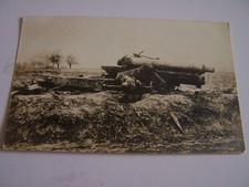 Military Weapon German Gun Damaged Vintage RP Postcard