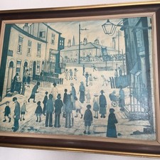 After Laurence Stephen LOWRY - Framed Oil Painting on Canvas - Ready to hang