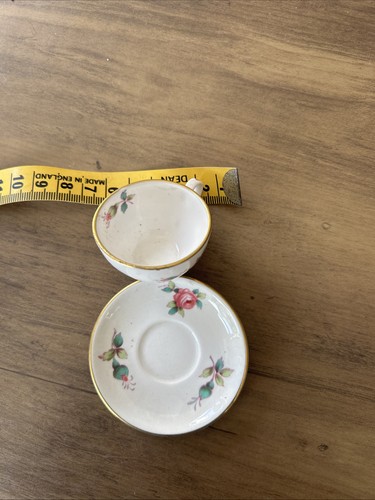 Miniature tea cup and saucer - cup,