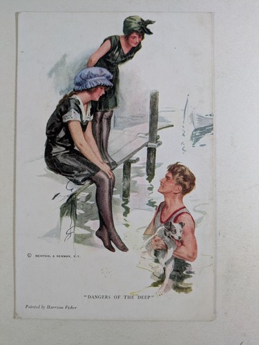 Postcard harrison fisher - harrison,