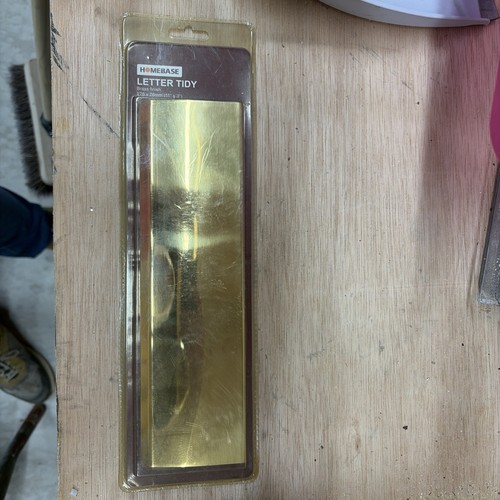 Homebase brass letterbox tidy - brass,