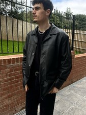 Vintage Black Genuine Leather