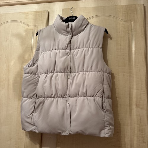 Stone coloured quilted gilet - stone,