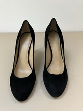 Ladies Nine West Black Suede Court Shoes