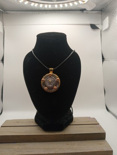 Eye horus necklace gold - eye, of
