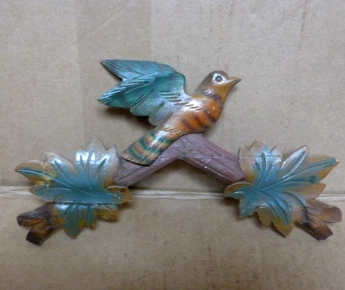 Useful old cuckoo clock case - cuckoo,