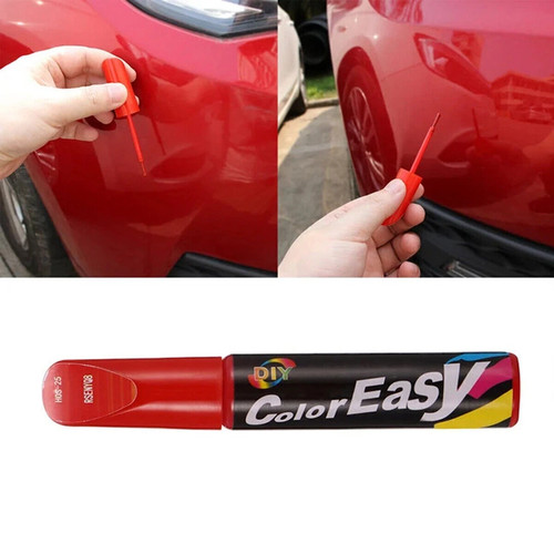 Red car paint repair pen - car,
