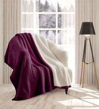 Sherpa Fleece Blanket Throws