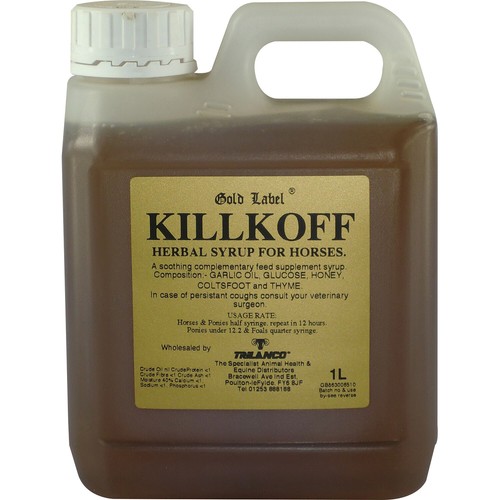 Gold label killkoff herbal - label,